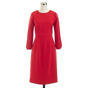 J. Crew Collection Red Sheath Dress